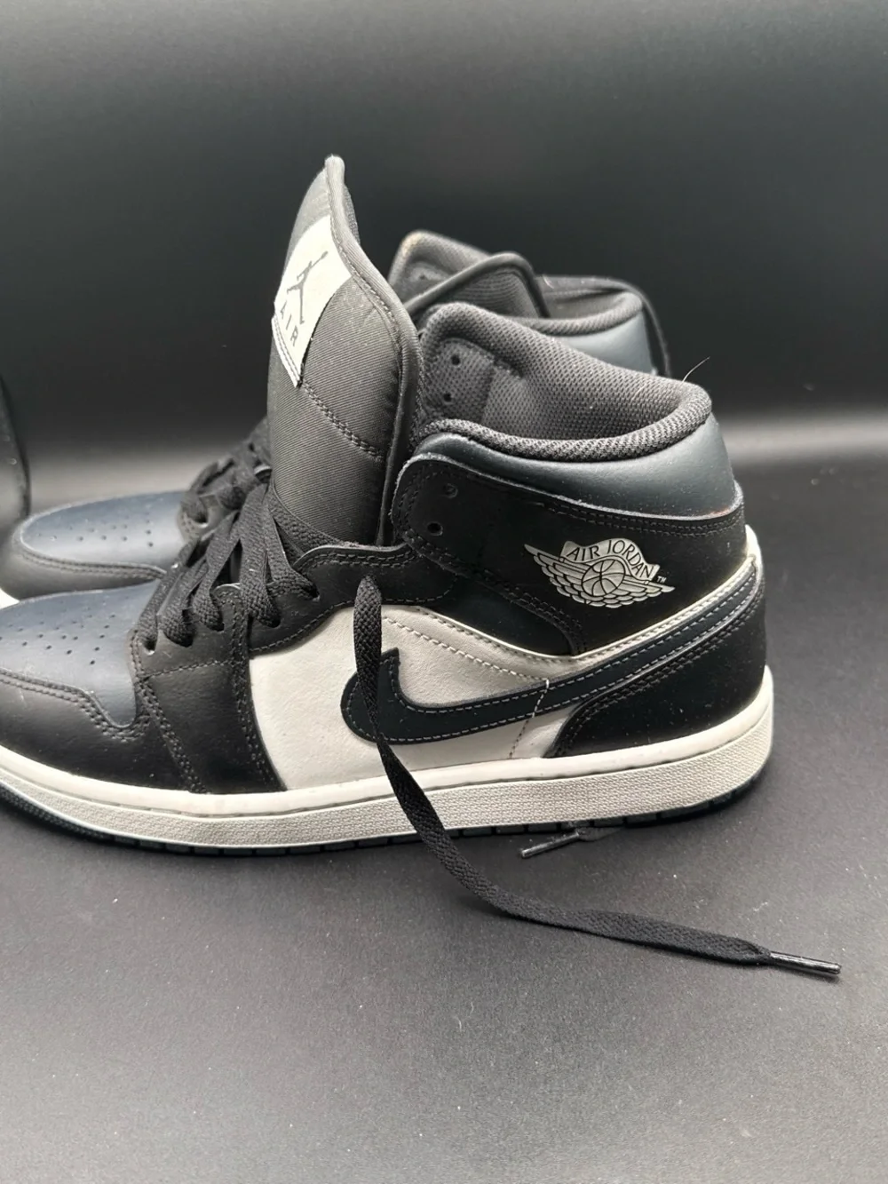 Jordan Mid-Top Sneakers in Black and Gray